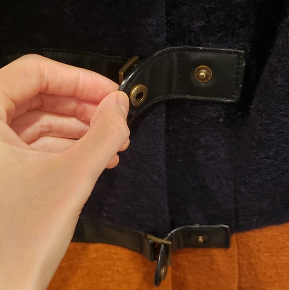 PLENTY Sz S Coat Wool Dusken Funnel Neck Coat - Picture 6 of 11